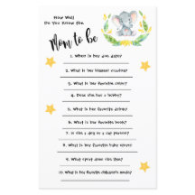 赤ちゃんシャワーエレファントあなたはどのようにカードを知っている