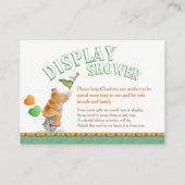 赤ちゃんシャワーエレファント&サイ表示シャワーカード エンクロージャーカード (裏面)