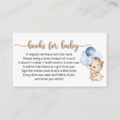 赤ちゃんシャワーエンクロージャカードのブックリクエスト エンクロージャーカード (正面)