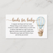赤ちゃんシャワーエンクロージャカードのブックリクエスト エンクロージャーカード (正面)