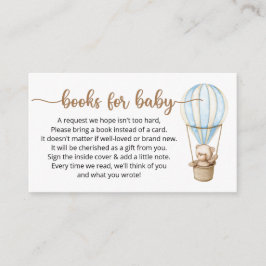 赤ちゃんシャワーエンクロージャカードのブックリクエスト エンクロージャーカード