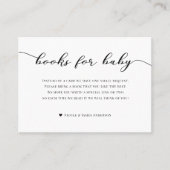 赤ちゃんシャワーエンクロージャカードピンクパリの本 名刺 (正面)