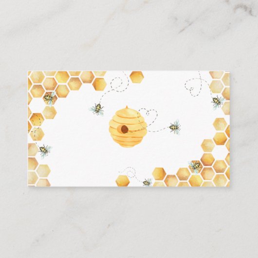 赤ちゃんシャワーエンクロージャカード用のOh Babee Books エンクロージャーカード (裏面)