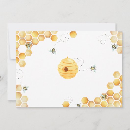 赤ちゃんシャワーエンクロージャカード用のOh Babee Books 招待状 (裏面)