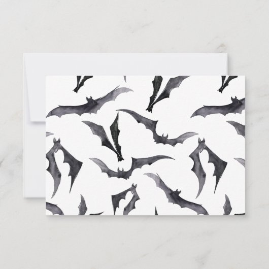 赤ちゃんシャワーエンクロージャカード用ハロウィンブック 招待状 (裏面)