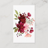 赤ちゃんシャワーエンクロージャカード用ピンクの本 エンクロージャーカード (裏面)