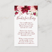 赤ちゃんシャワーエンクロージャカード用ピンクの本 エンクロージャーカード (正面)