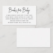 赤ちゃんシャワーエンクロージャカード用ミニマリスト エンクロージャーカード (正面/裏面)