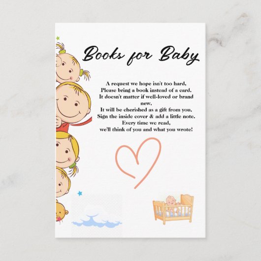 赤ちゃんシャワーエンクロージャカード エンクロージャーカード (正面)