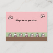 赤ちゃんシャワーエンクロージャカード エンクロージャーカード (裏面)