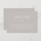 赤ちゃんシャワーエンクロージャ要求カードF201用ブック セーブザデート (正面/裏面)