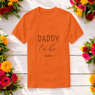 赤ちゃんシャワーオレンジのTシャツ Tシャツ