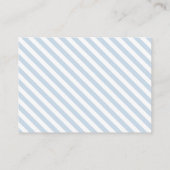 赤ちゃんシャワーカードのためのブルーバニーのイースターブック エンクロージャーカード (裏面)