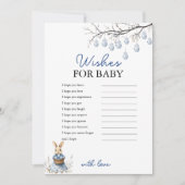 赤ちゃんシャワーカードの復活祭の陳腐な願い シーズンカード (正面)