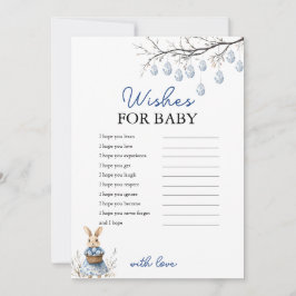 赤ちゃんシャワーカードの復活祭の陳腐な願い シーズンカード