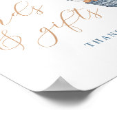 赤ちゃんシャワーカードやプレゼントを心から待つ ポスター (角)