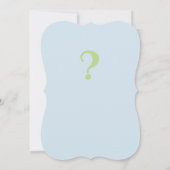 赤ちゃんシャワーカード性別リビール 招待状 (裏面)