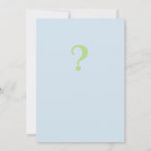 赤ちゃんシャワーカード性別リビール 招待状 (裏面)