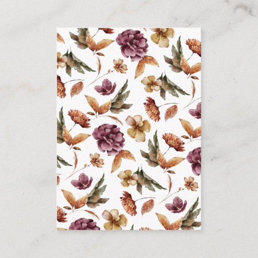 赤ちゃんシャワーカード用かぼちゃの本 エンクロージャーカード (裏面)