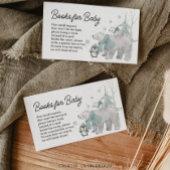 赤ちゃんシャワーカード用の北極動物の本 エンクロージャーカード