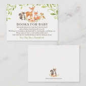 赤ちゃんシャワーカード用ウッドランドブック ノートカード (正面/裏面)