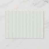 赤ちゃんシャワーカード用グリーンテディ風船ブック エンクロージャーカード (裏面)