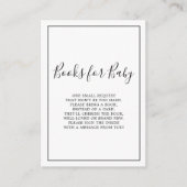 赤ちゃんシャワーカード用ミニマリスト エンクロージャーカード (正面)