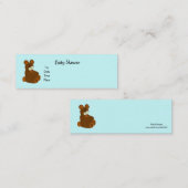 赤ちゃんシャワーカード スキニー名刺 (正面/裏面)