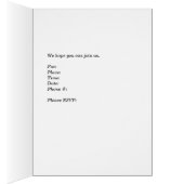 赤ちゃんシャワーカード(ピンク&ブルーデイジー) (内側 (右))