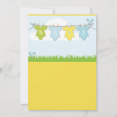 赤ちゃんシャワーカード 招待状 (正面)