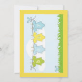 赤ちゃんシャワーカード 招待状 (裏面)