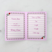 赤ちゃんシャワーカード 案内状 (内部)