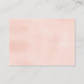 赤ちゃんシャワーカード | 甘い花模様ブックリクエスト エンクロージャーカード (裏面)