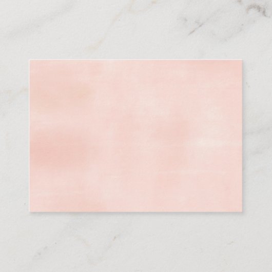 赤ちゃんシャワーカード | 甘い花模様ブックリクエスト エンクロージャーカード (裏面)