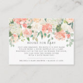 赤ちゃんシャワーカード | 甘い花模様ブックリクエスト エンクロージャーカード (正面)