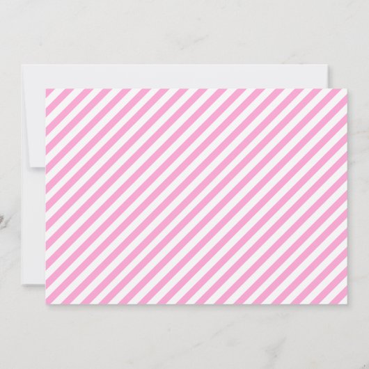 赤ちゃんシャワーガールツインズ 招待状 (裏面)