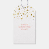 赤ちゃんシャワーガールピンク象 ギフトタグ (裏面)