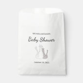 赤ちゃんシャワーキャッツ男女兼用パーティー フェイバーバッグ (正面)