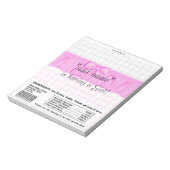 赤ちゃんシャワーキャンディバーラッパーパーティーの好意のパック ノートパッド (回転)