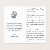 赤ちゃんシャワーキャンドルカトリック宗教祈りの言葉 名刺 (内部フラット)