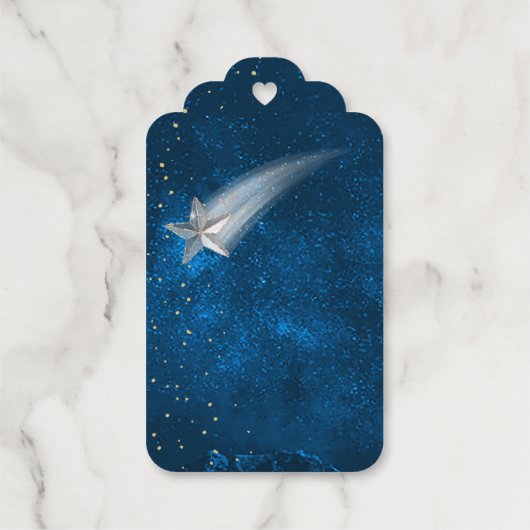 赤ちゃんシャワーキラキラ星 ギフトタグ (裏面)