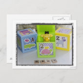 赤ちゃんシャワーキリン葉書 インビテーションポストカード (正面/裏面)