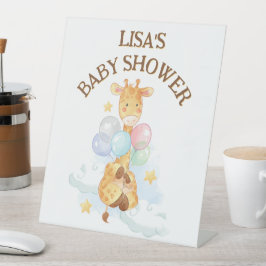 赤ちゃんシャワーキリン 台座サイン