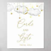 赤ちゃんシャワーギフトのサイン、カードとギフトポスター ポスター (正面)