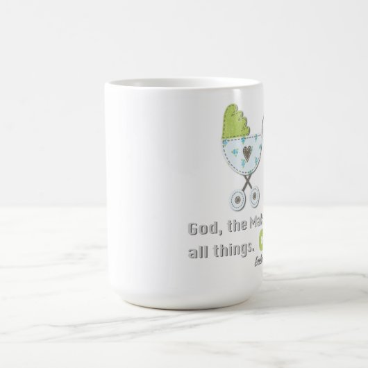 赤ちゃんシャワーギフトマグ コーヒーマグカップ (中央)