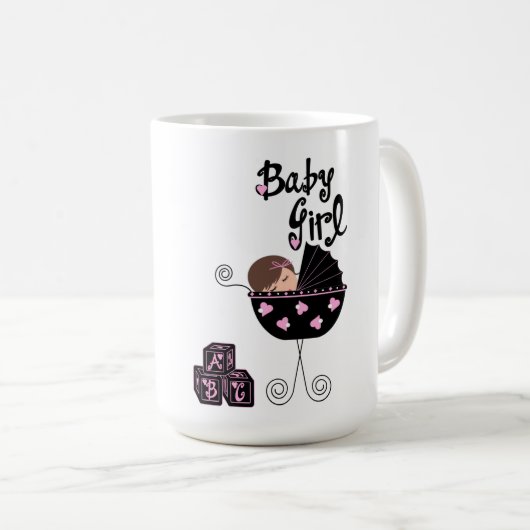 赤ちゃんシャワーギフトマグ コーヒーマグカップ (正面右)