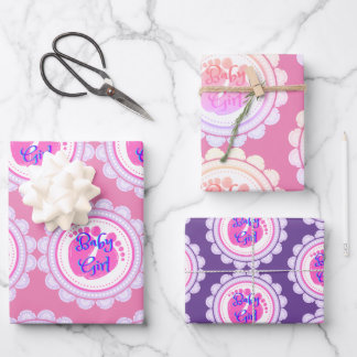 赤ちゃんシャワーギフトラップ ラッピングペーパーシート