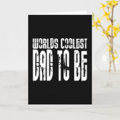 赤ちゃんシャワーギフト4パパ世界クールのパパする カード (黄色い花)