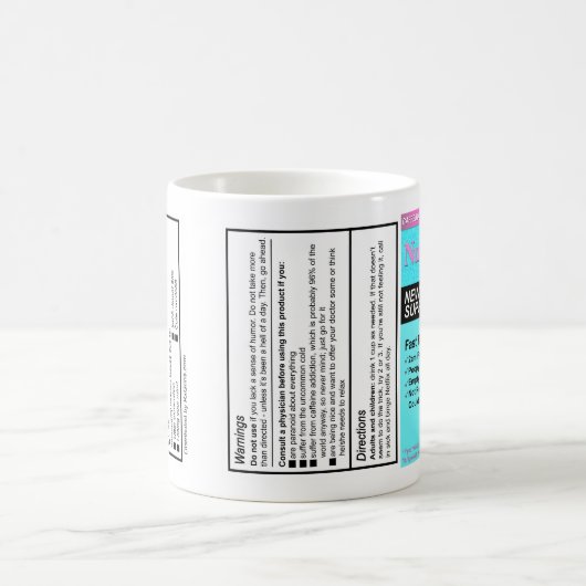 赤ちゃんシャワーギフト： Nuparentol – 新しい親マグカップ コーヒーマグカップ (中央)