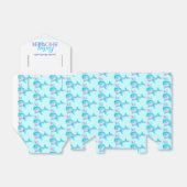 赤ちゃんシャワークジラ水白いギフトお願いボックス フェイバーボックス (折り畳みなし)